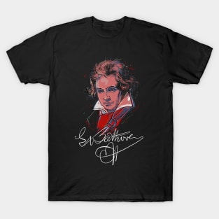 Ludwig van Beethoven, Classical Music-Piano T-Shirt